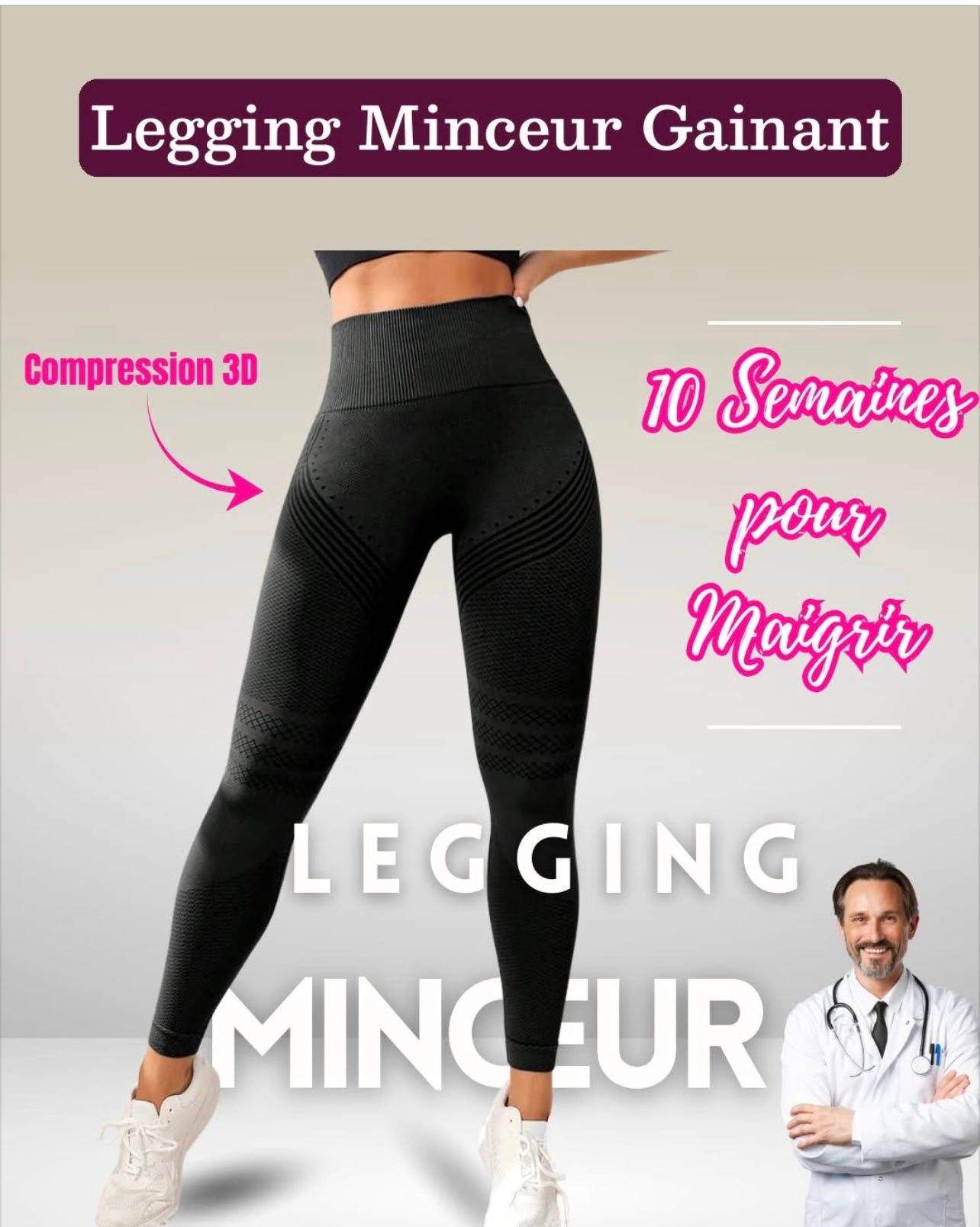 pantalon 3 D , perte de poids, enlève la cellulite et tonifie