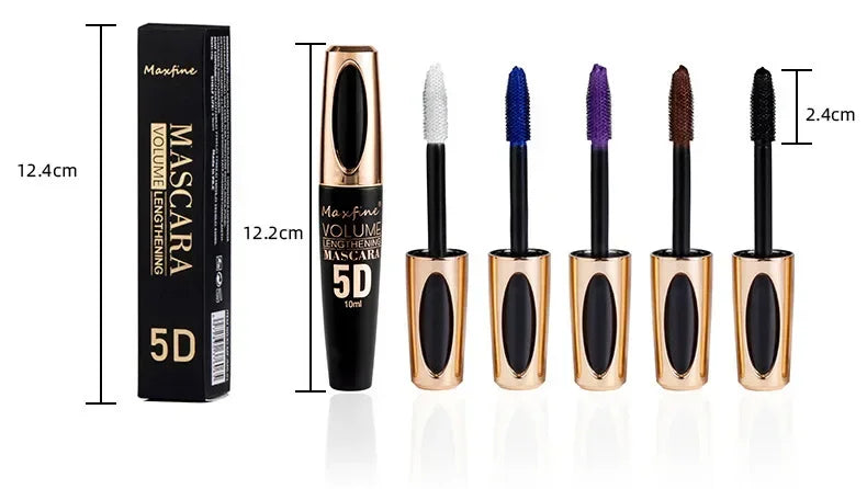 Mascara , cils sans bavure, extension , bleu, rouge, violet, noir,blanc