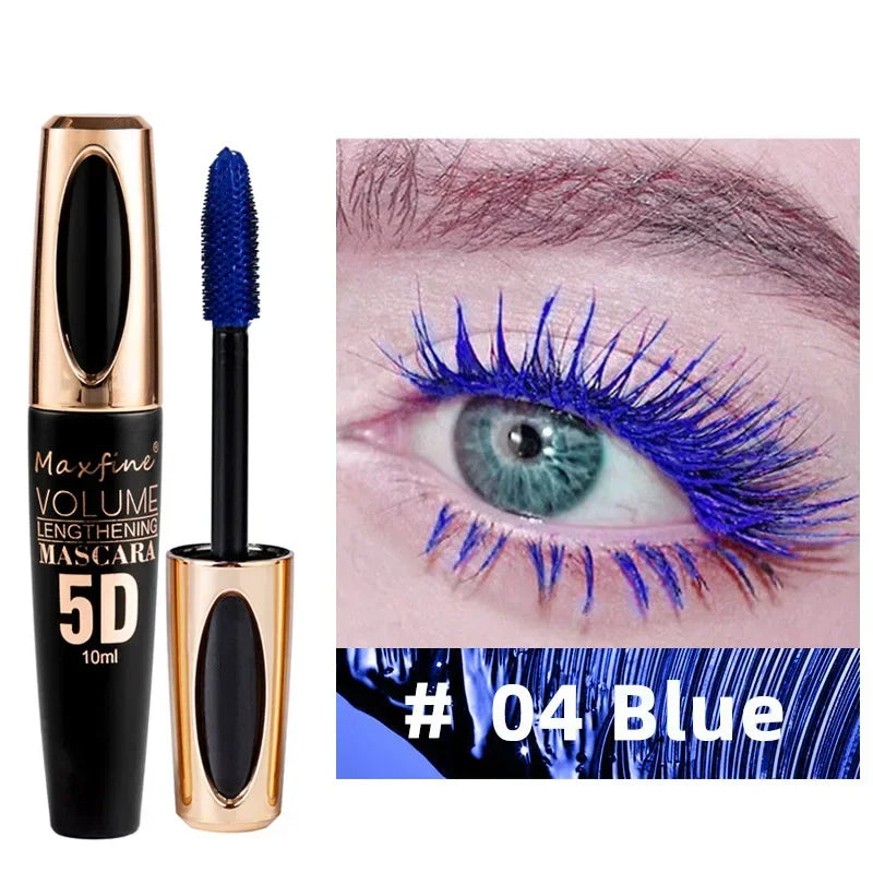 Mascara , cils sans bavure, extension , bleu, rouge, violet, noir,blanc