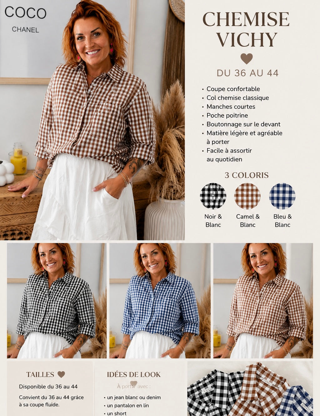 Chemise vichy 🌼