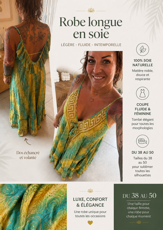 Robe longue anis c est la vie 🪷
