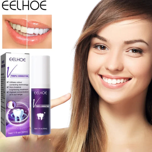 Purple Whitening Toothpaste Removal Tooth Stains Repairing Caring Teeth Orthodontic Toothpaste Fresh Breath Tooth Care New
