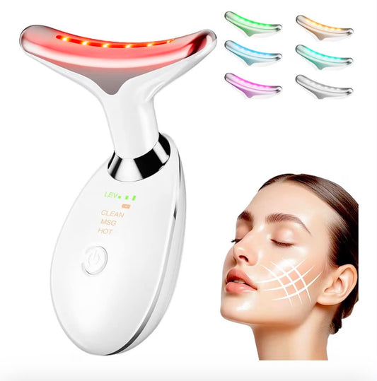 Appareil LED visage & cou chauffant – Anti-âge / Liftant